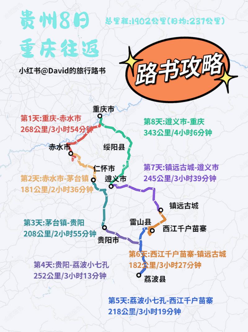 成都贵州重庆自驾游攻略,完整路线规划分享