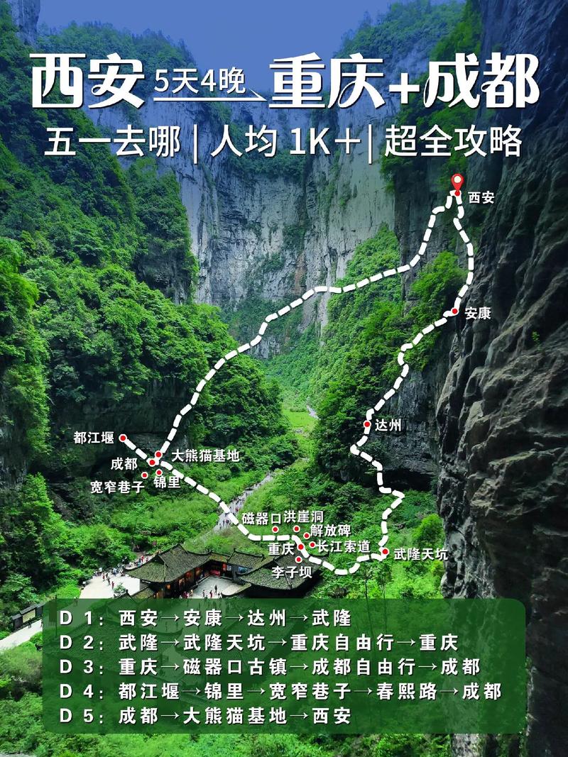 西安去四川旅游攻略自驾游