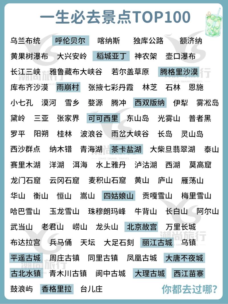 旅游必去的10个地点国内必去的10个旅游地点