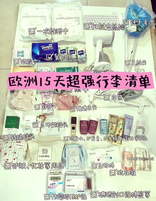 去欧洲旅游准备哪些物品