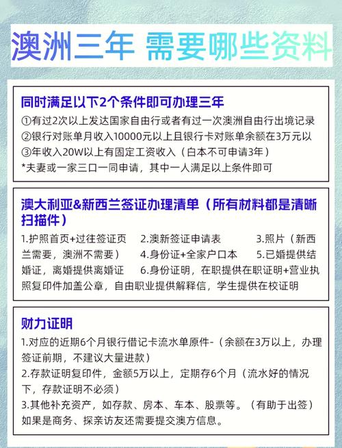 澳洲个人旅游签证需要什么条件